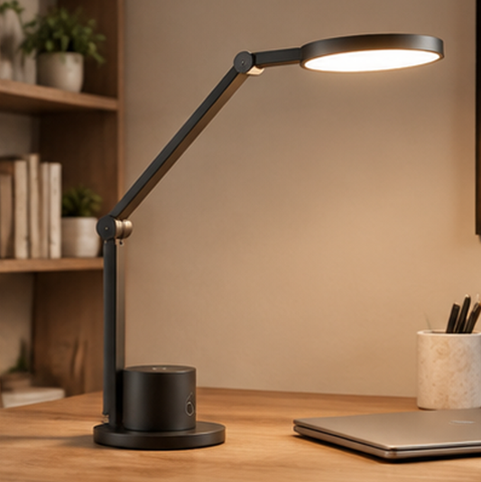 Adjustable LED Desk Lamp – Eye-Care Touch Dimmable Swing Arm Light